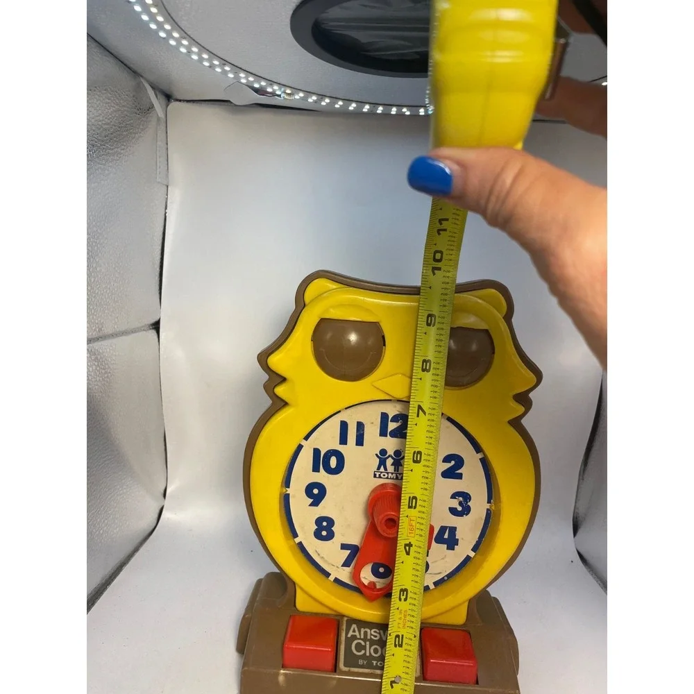 Vintage 1975 Tomy Answer Clock Owl Learning Homeschool Toy Works AB
